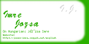 imre jozsa business card