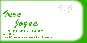 imre jozsa business card